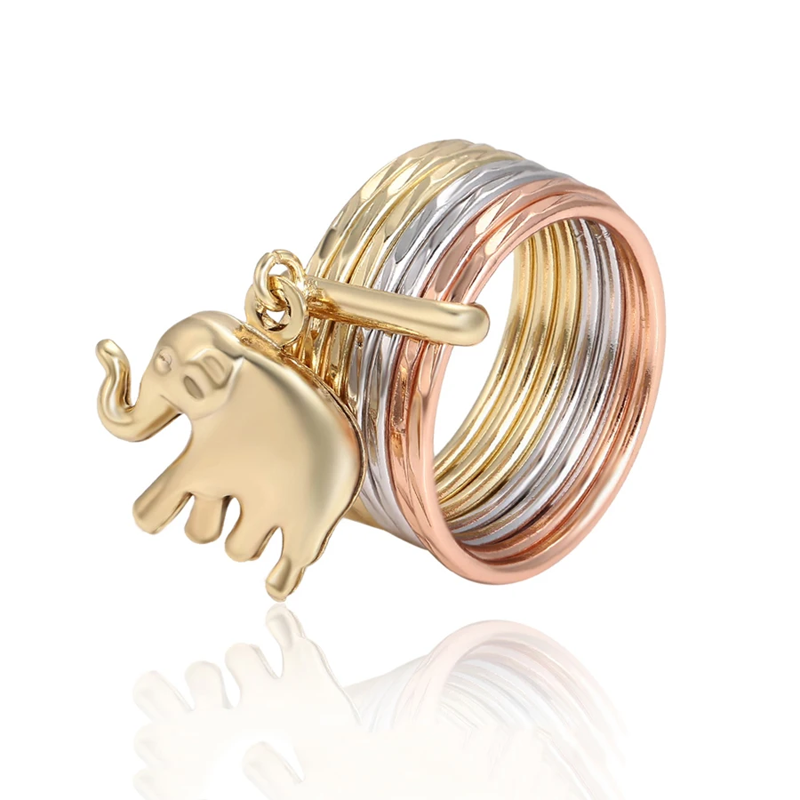 

13327 Xuping ladies gold finger ring gold plated ring