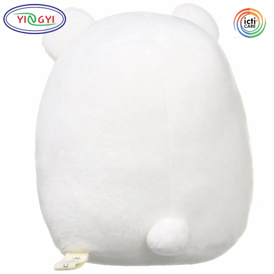 D795 Super Squishy Round White Japanese Plush Polar Bear Animal Stuffed