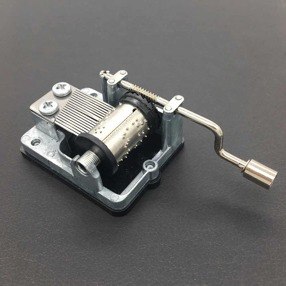Crankshaft Portable Hand Crank Music Box Musical Movements For Craft