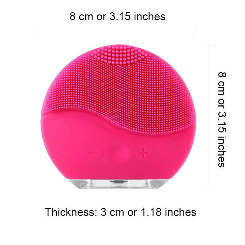 Facial Cleansing Brush Face Scrubbers Waterproof Silicon Facial Cleaner and Massager Electric Cleansing for Deep Cleansing Care