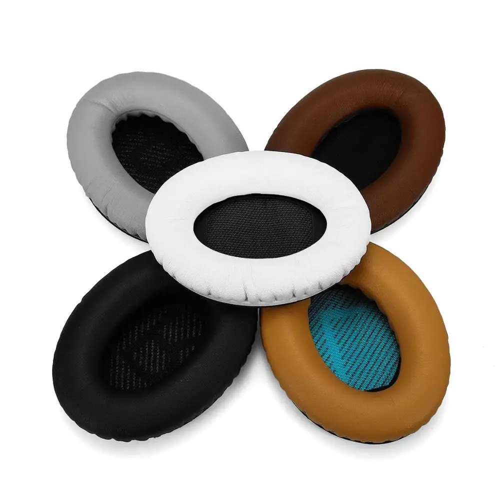 

1 Pair Headphone Ear Pad Cushion Replacement Soft Foam Black White Grey Coffee Khaki Sponge For BOSE QC2 QC25 QC35 QC15 AE2