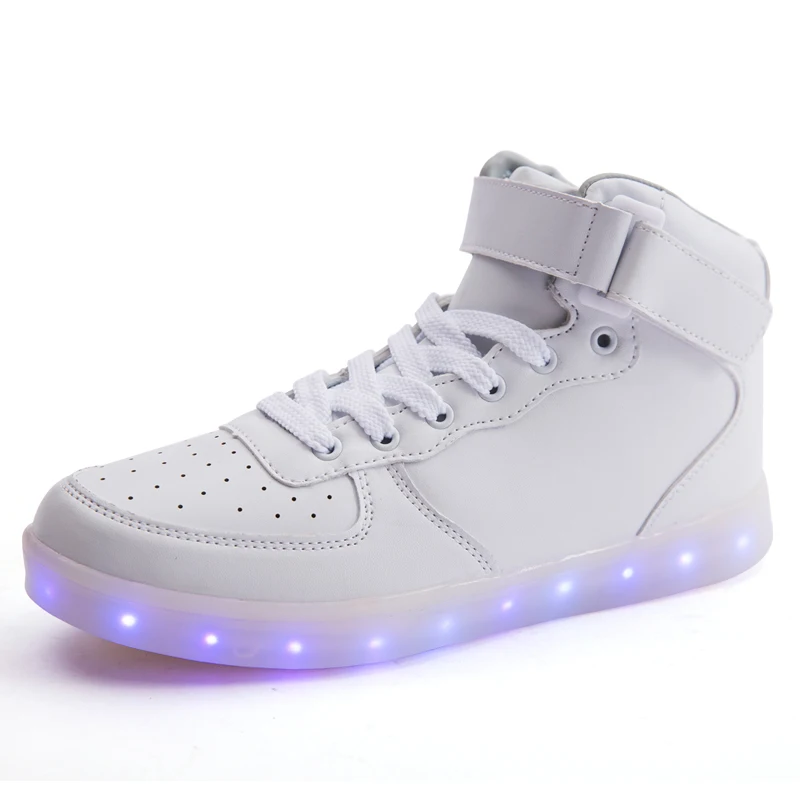 

YT Shoe Christmas New Year Adults Men Women Kids Hot Popular Seven Color Flashing LED luminous Light Up Shoes, Picture