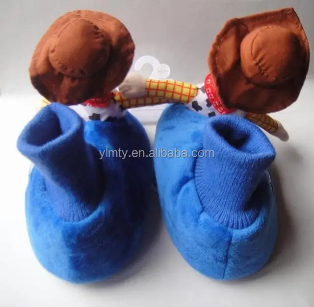 
OEM service cartoon character brothers indoor slipper baby shoes for kids 