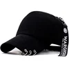 Fashion Summer Iron Ring Face Cap Women Men Korean Hat Breathable Trucker Dad Hats Hip Hop Bone Streetwear Baseball Caps