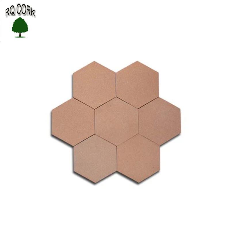 
RQ CORK Self-adhesion Cork Sheet Picture Wall Natural Color Messge Board with Self-adhesion 