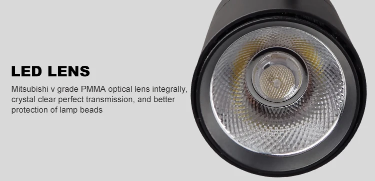 Smart dimmable commercial 20W 30W adjustable 3 in1 cob led track light