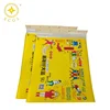 Colorful yellow postage and packing sealable mailing poly bubble envelope for cloth packing