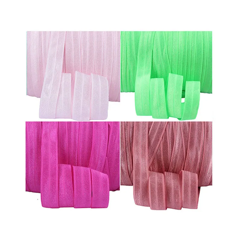 

Factory stock colors custom foe 5/8" solid color fold over elastic, 105 colors