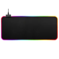 

800*300*4mm Custom Logo LED RGB Soft Gaming Mouse Pad Large Oversized Glowing Mouse Pad Border Wrapped