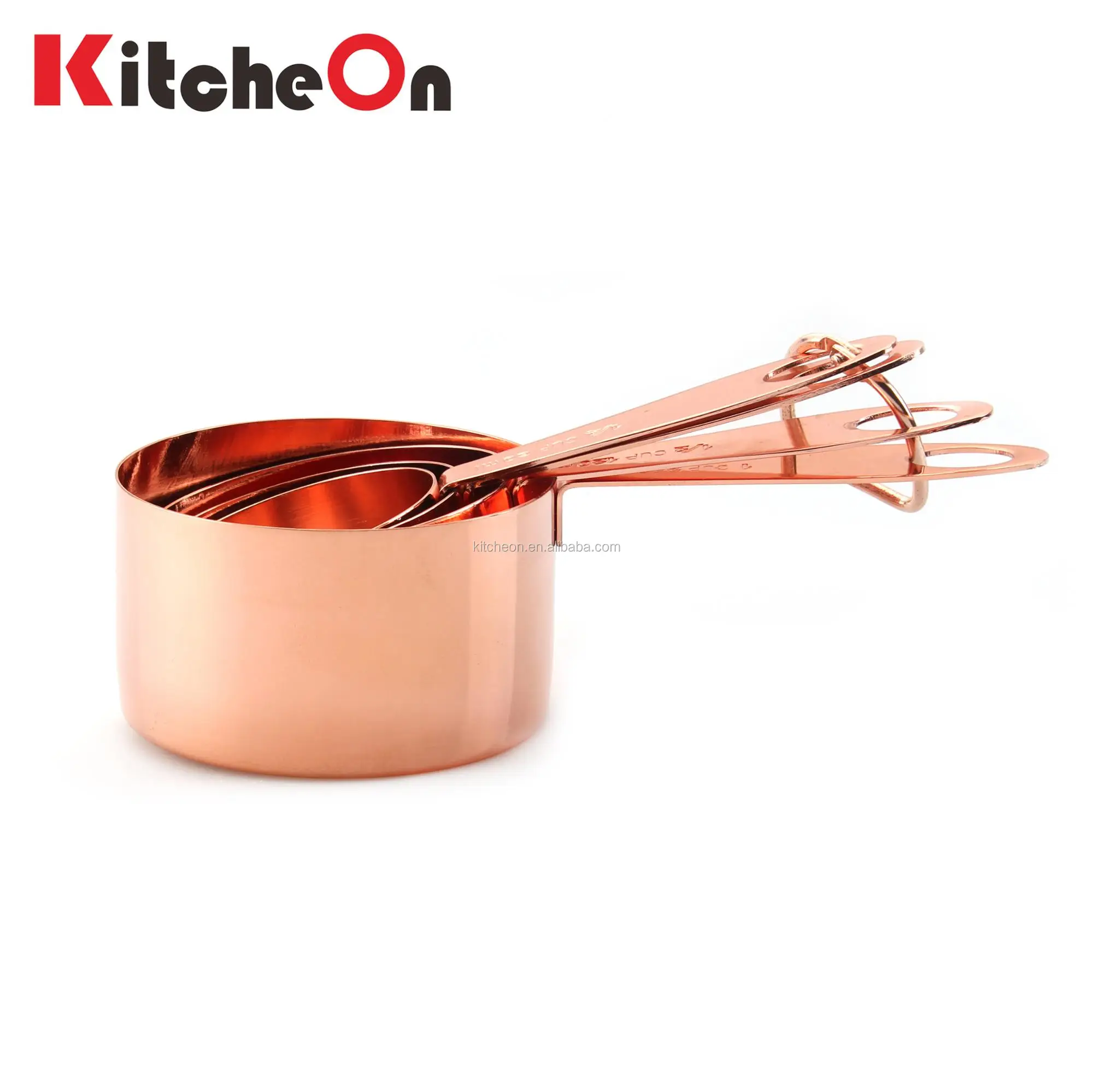 Rose Gold Measuring Cups and Spoons Set 