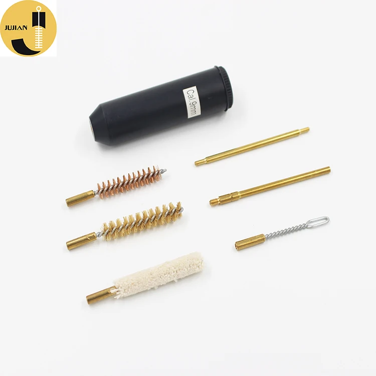 

7 Pcs 9MM Hunting Rifle Hand Gun Cleaning Brushes Kit, Cleaning Kit For Hand Gun