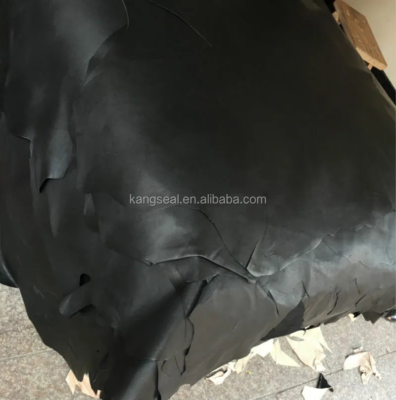 
Black color vegetable tanned genuine pig shoes leather 