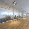 Double layer interior glass partition,office toughened glass wall partition