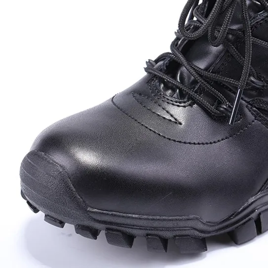 Hot Sale Black Durable Waterproof Rubber Army Combat Safety Tactical