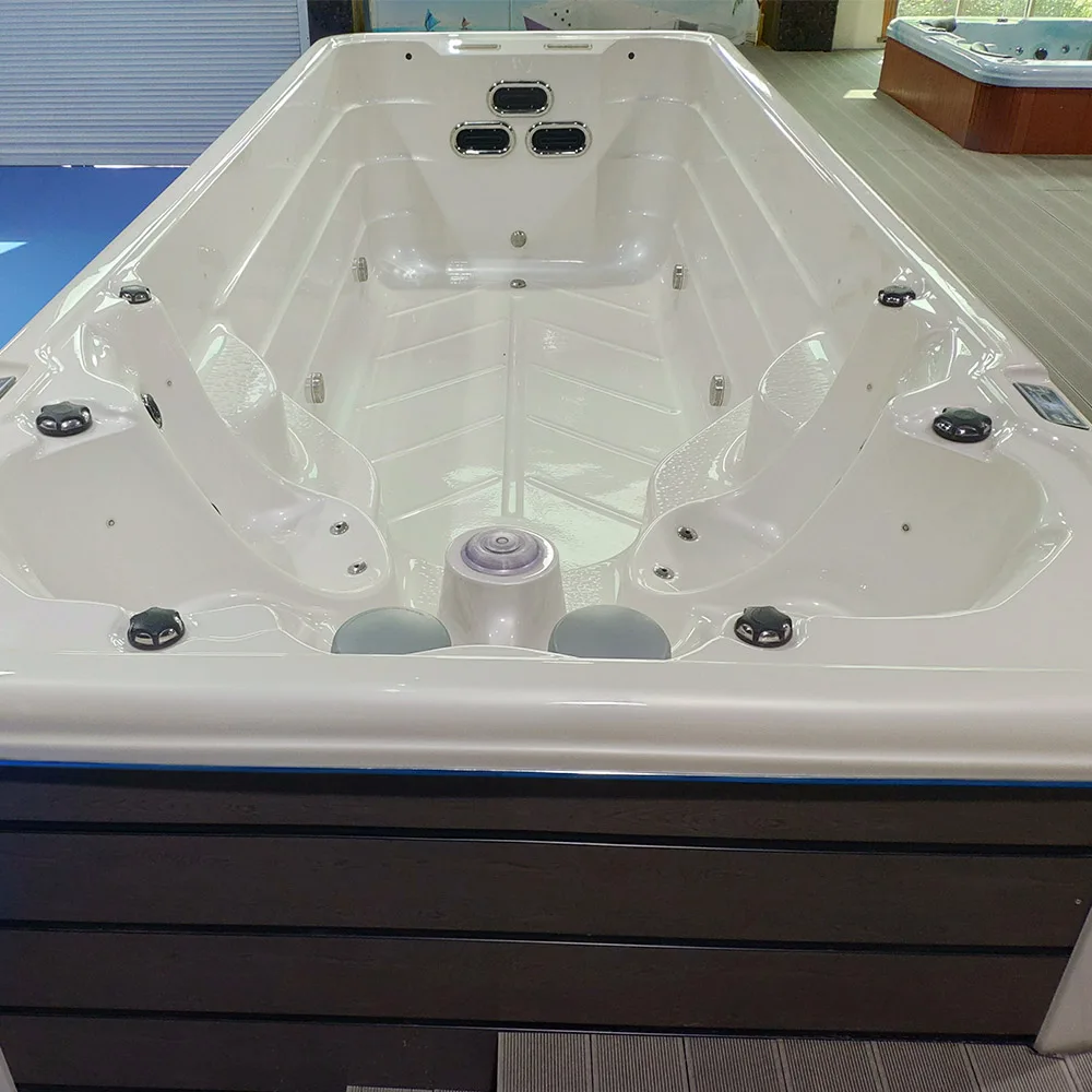 Bigeer Acrylic Spa Pool Swim/ Hot Tub Pool Combo Inground/ Fiberglass