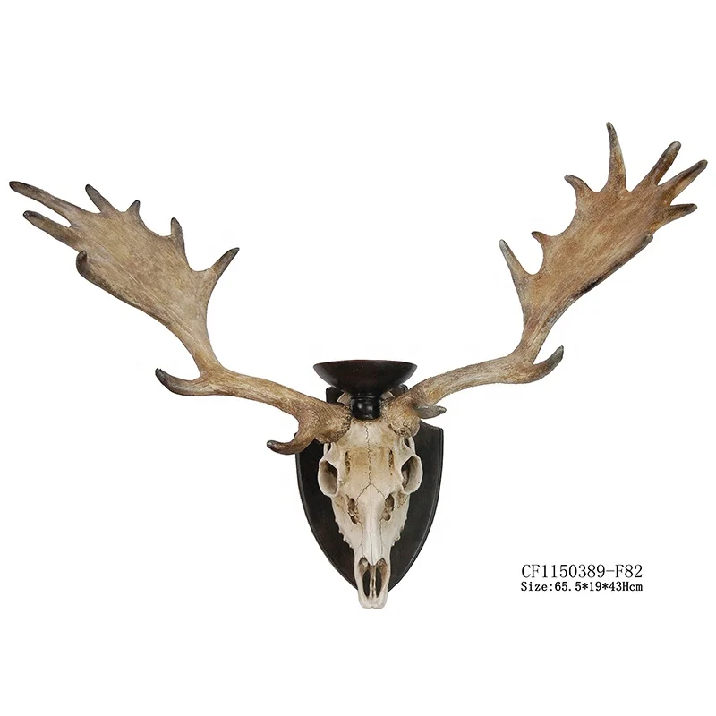 Hot Sale Large Resin Animal Skull Head Deer Skull Head Wall Decor Candle Holder details