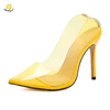 Infinite Stroll Girl G181217 factory manufacturer top brand PVC jelly high heels women clear transparent shoes women platform