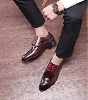 Men Formal Leather Dress Shoes 