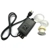 Sink Top Air Switch Kit, Garbage Disposal Part Built-Out Adapter Switch (LONG BRUSHED STAINLESS STEEL BUTTON)