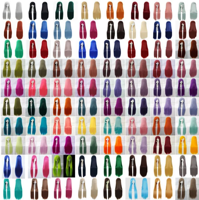 

Wholesale White Multi Color Extra Long Wigs