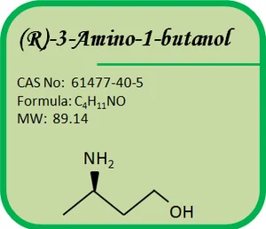 cas no.: 61477-40-5 chiral compounds (r)-3-amino-1-butanol