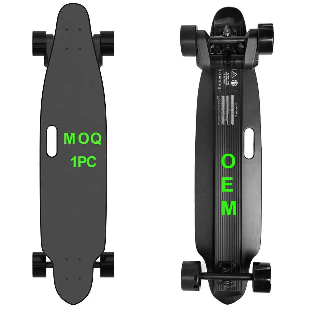 

2020 New Arrival 2000W Top Speed 28MPH 8 ply Canada Maple Deck Dual Belt Motor Electric Longboard, Red, black