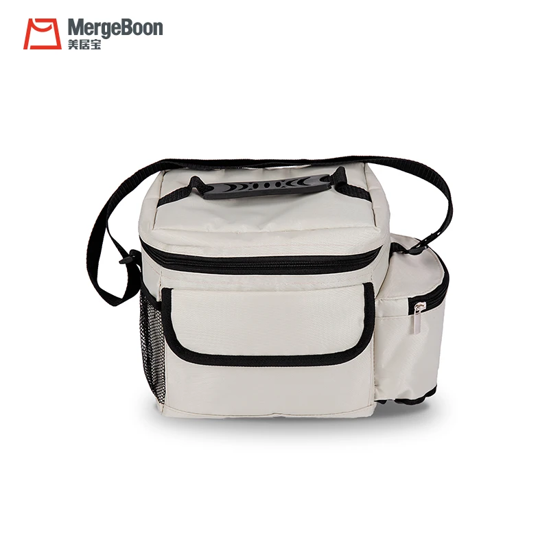 

Wholesale detachable EVA liner mens lunch bag oxford 4 can cooler bags with handles, Can choice