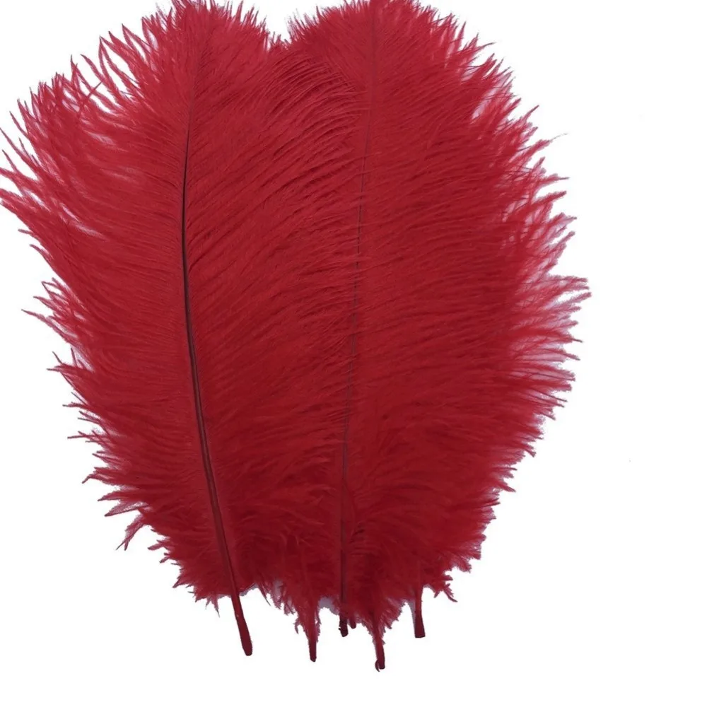 red ostrich feathers