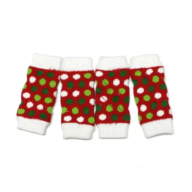 

BT025 Hot selling popular cotton knitted Christmas dog socks, All colors