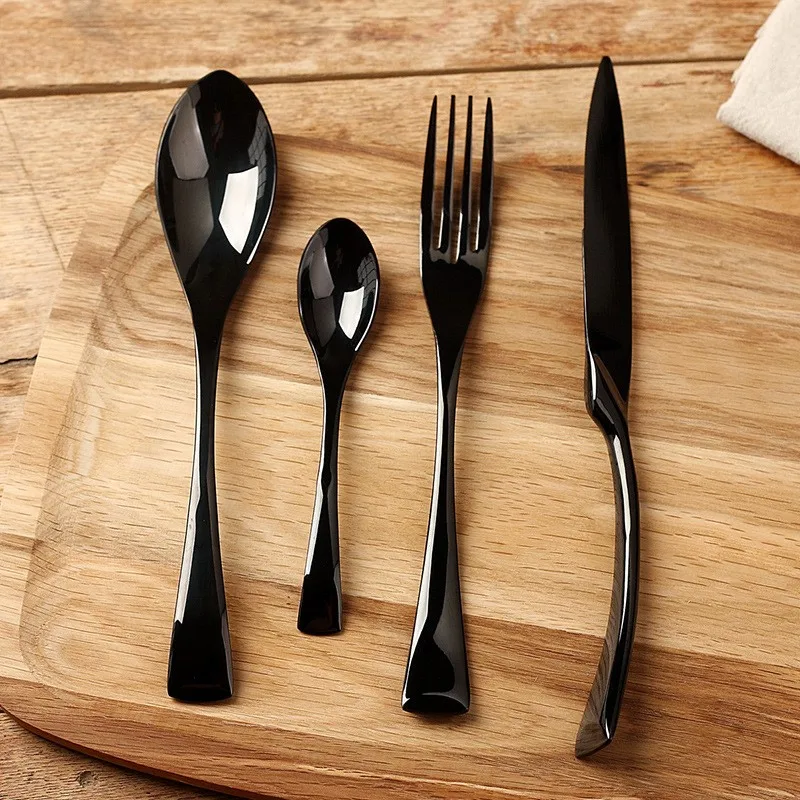 high quality cheap stainless steel plated flatware gold cutlery