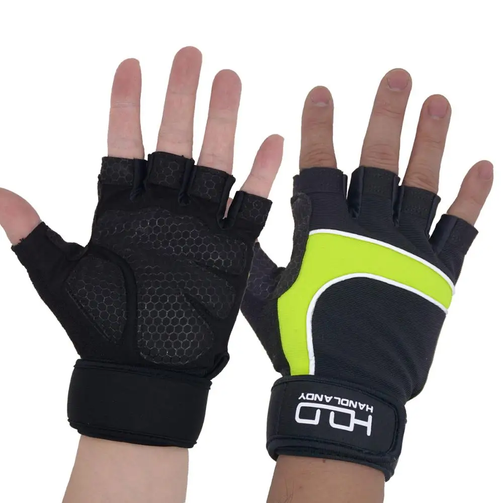 

PRI Safety Hiv Green Neoprene Workout Fitness Cross Weightlifting Training Gym Gloves, Black , hiv green