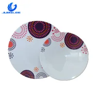 

Hot Factory Wholesale Cheap Custom Pattern Print Plastic Melamine Dinnerware Plate Set Unbreakable Restaurant Serving Plate Dish