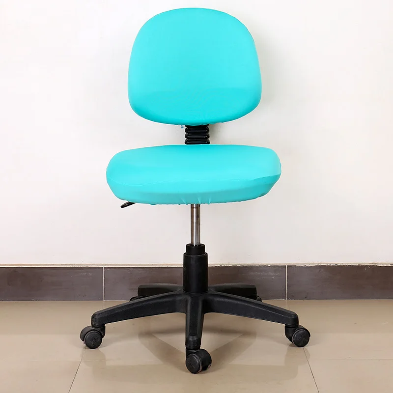 

Modern Spandex Computer Chair Cover 100% Polyester Elastic Fabric Office Chair Cover 12 Colors Easy Washable Removeable