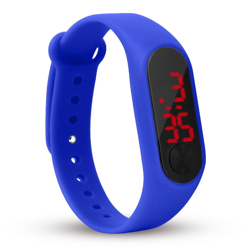 

AD8007 Candy Color 15 Colors Low MOQ Red Light Digital Silicone LED Watch