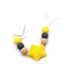 2019 new Pentagram toys round teething BPA free food grade silicone teether beads