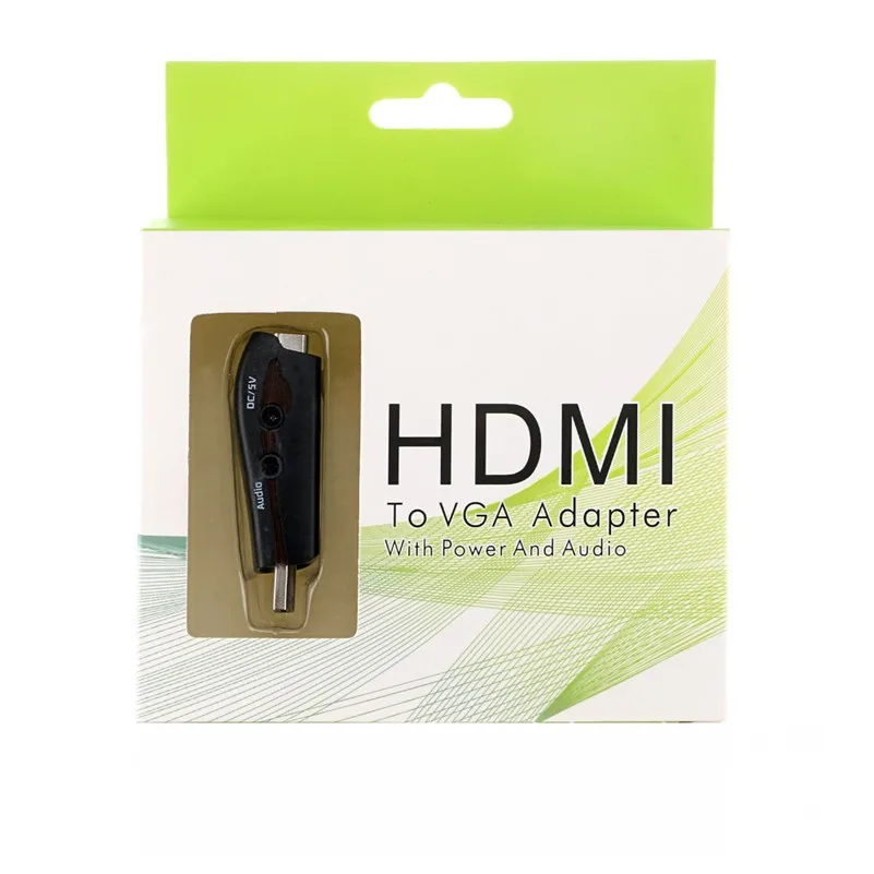 1080P HDMI to VGA Converter Lead with Audio and power Output Cable HDMI Female to VGA Male Converter Lead - ANKUX.COM