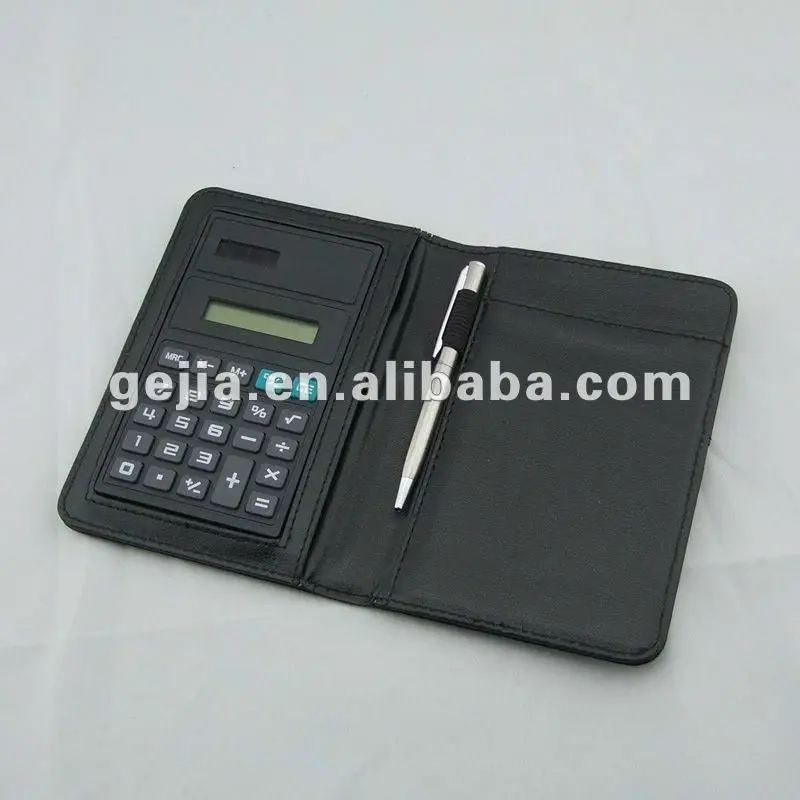 Leather Notepad With Calculator And Pen Buy Notepad With Calculator