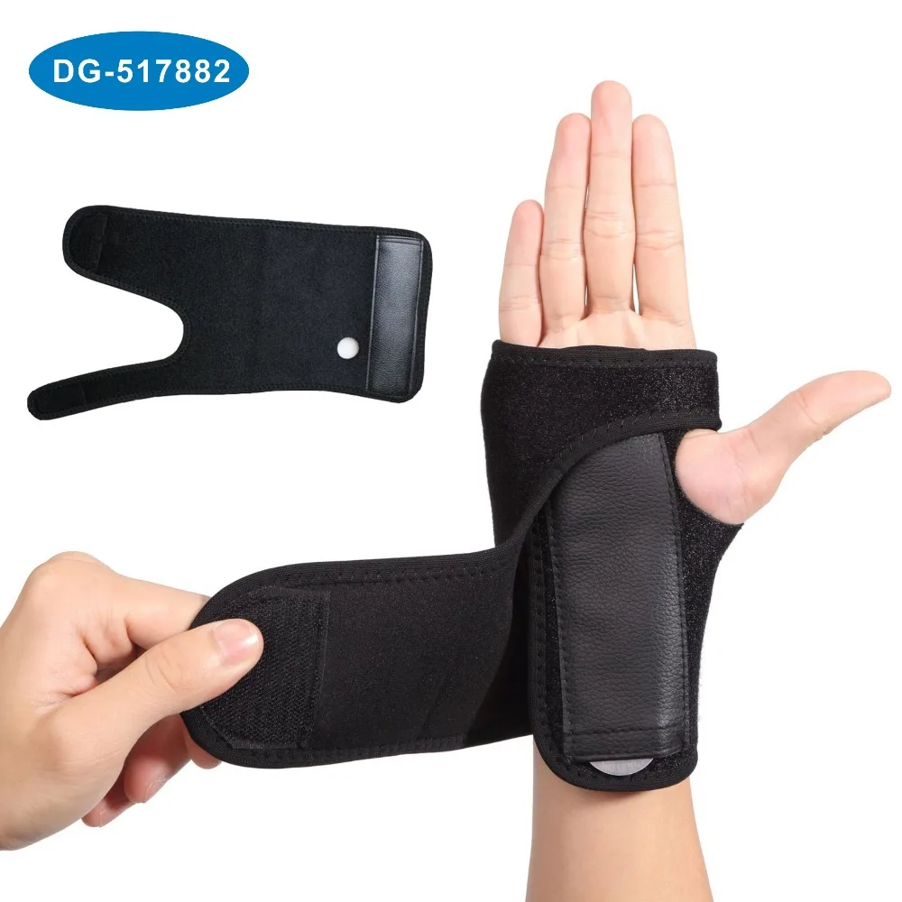 

Sport Adjustable Breathable Wrist Splint Fitted Wrist Support brace with Steel Plate for carpal tunnel, Black