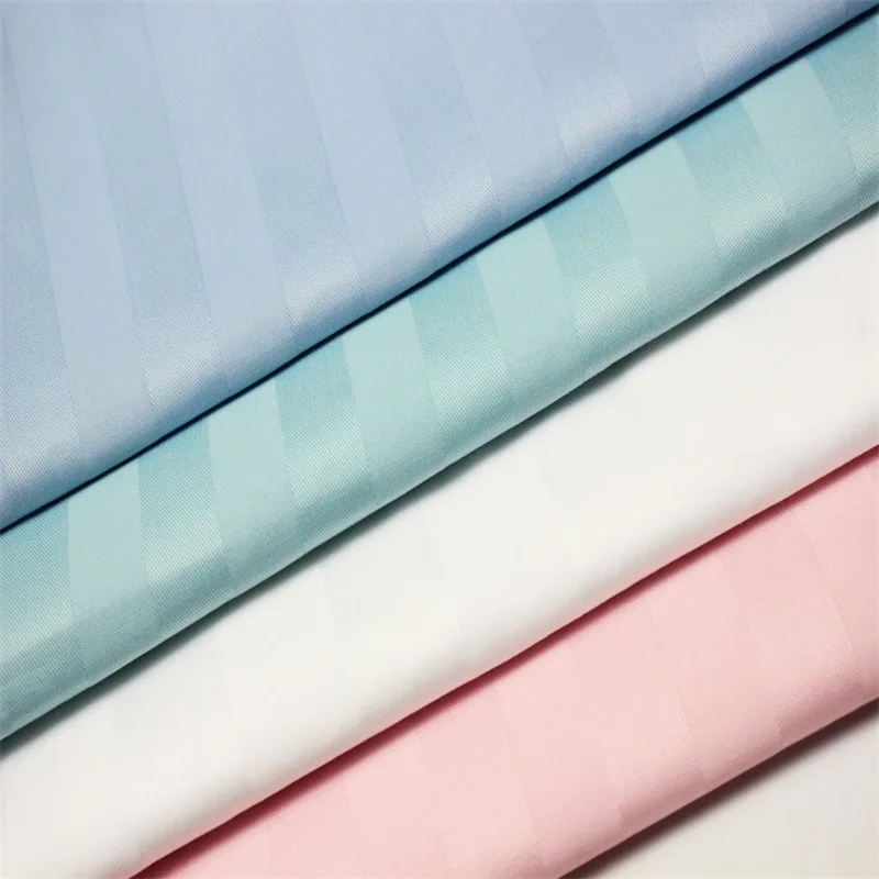 
cotton high quality white sateen plain bed sheet fabric 