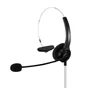 Office telephone headband air tube headset for telemarketing with microphone