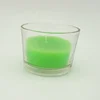 Scented Customized Color Natural Soy Wax Glass Jar Candle/Bougie