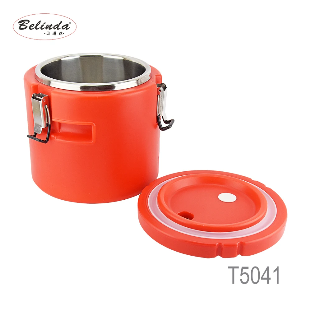 Colorful Large Capacity Insulated Food Warmer Bucket Thermos Barrel