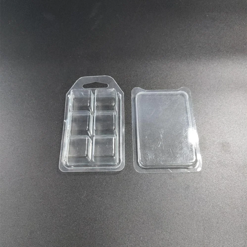 Transparent PVC Wax Melt Clam Shell Box Container Custom 8 Cell ...