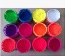 NEON Orange Red Color Shiny Fluorescence Pigment Phosphor Powder Dust Nail Polish Fluorescent Powder for Nail
