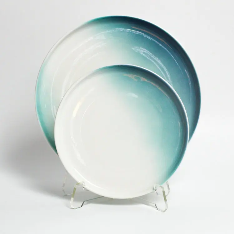 Custom print elegant design hand painted turkish porcelain 16 pcs dinner set