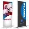 Factory price aluminum structure roll up banner roller up PVC banners stand, pull up display for advertising