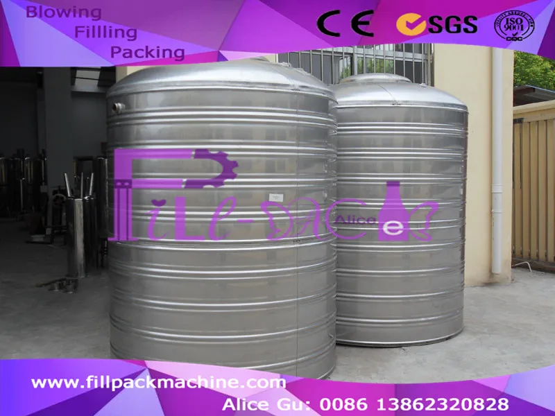 1000l Mineral Water Tank Water Treatment Storing Water Customized Easy Operation Ss304 1000l