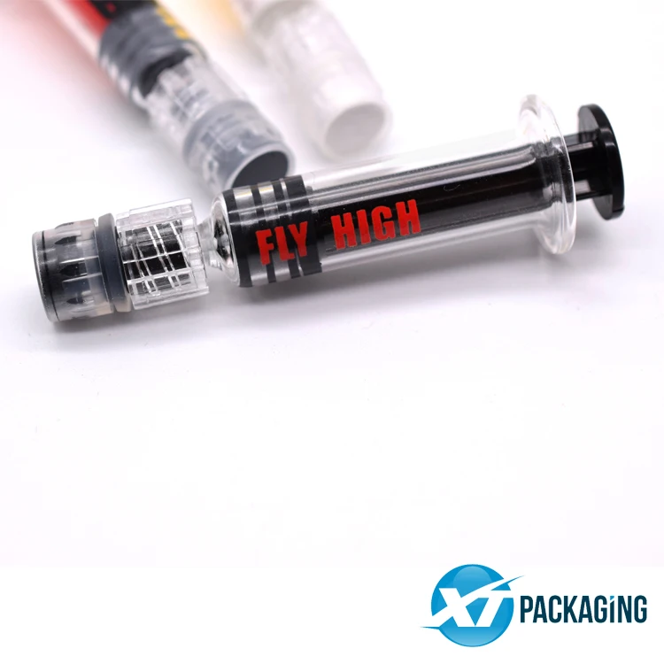 Syringe Custom Glass Logo Prefilled Syringe Cbd 1ml Glass Syringe With