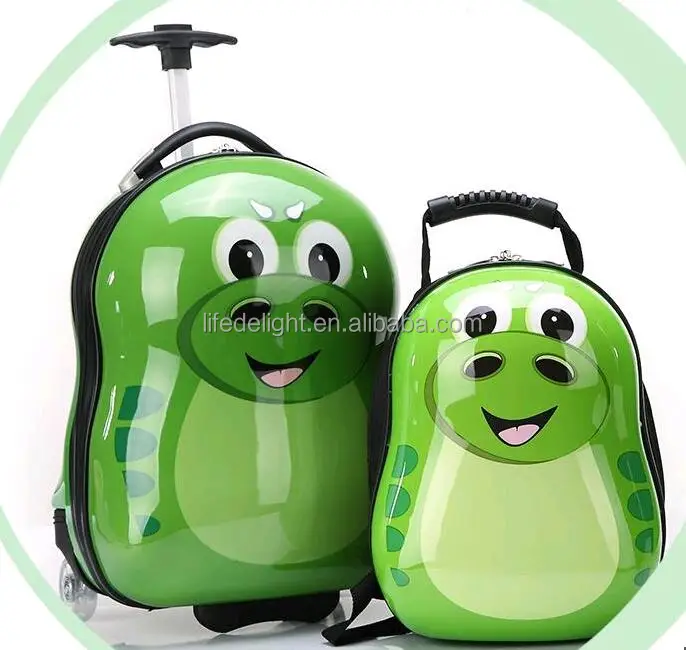 

2021 designer travel ABS kids suitcases luggage set, kids luggage backpack bags custom print, Colorful