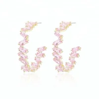 

Ladies Daily Wear Delicate Fashion Geometric Design Hoop Earring Jewelry